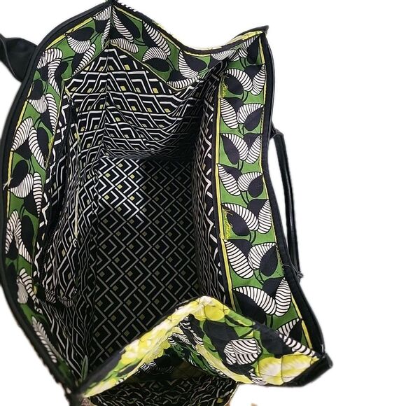 Vera Bradley La Neon Rose Black Tote-$112 MSRP EUC - Picture 8 of 13